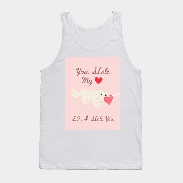 You Stole My Heart Tank Top by PatternbyNOK